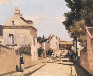 Rue Hermitage, Pontoise de Camille Jacob Pissarro